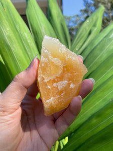 Raw Orange Calcite Chunk
