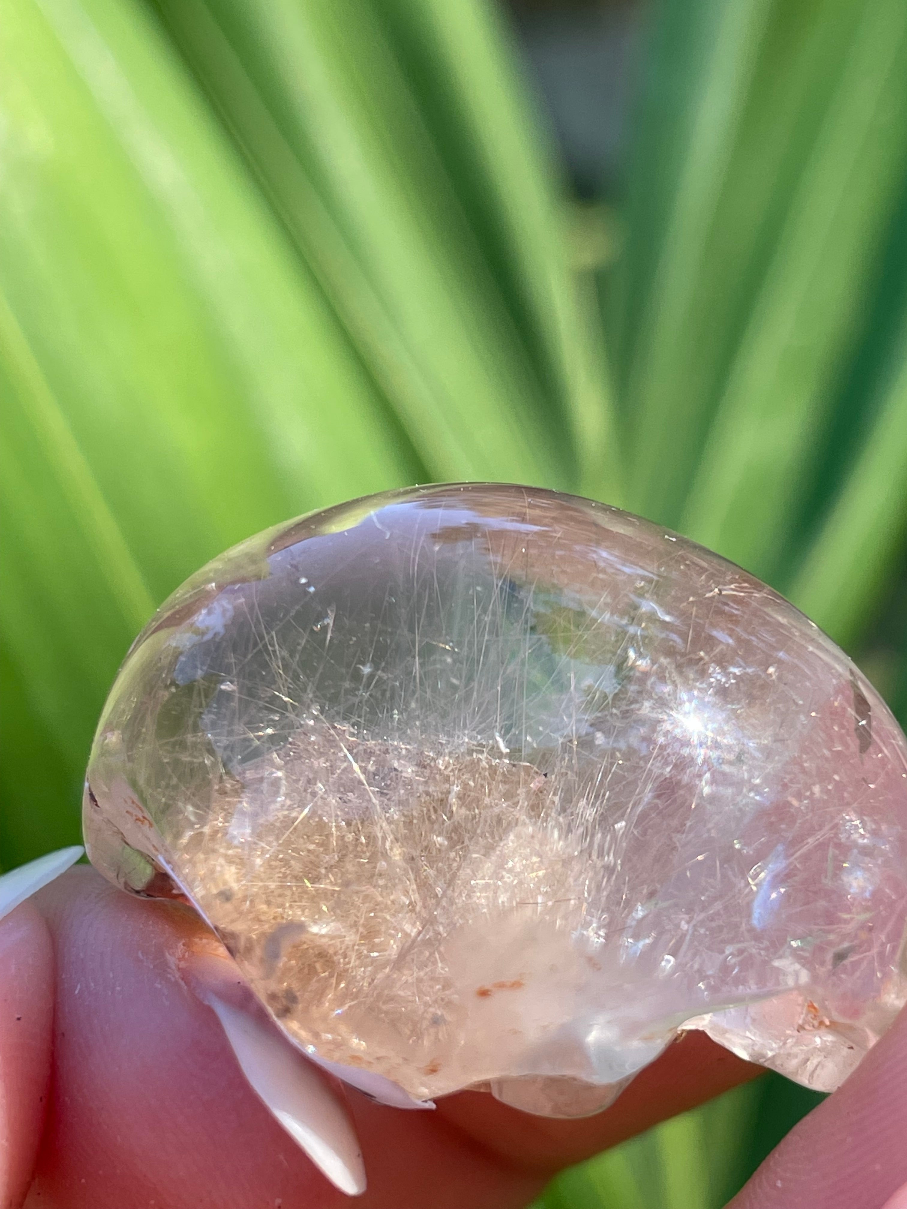 Rutilated Quartz Lens